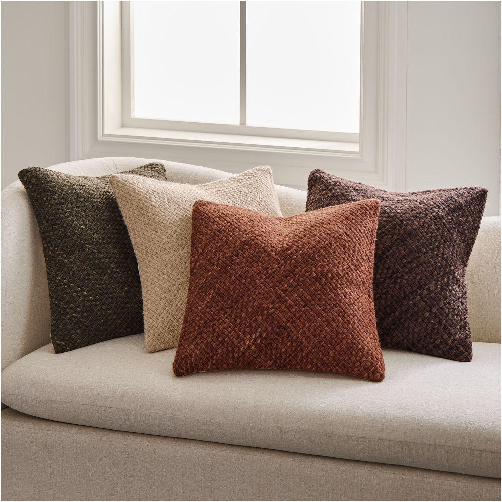 Heathered Basketweave Wool Cushion Cover West Elm Australia